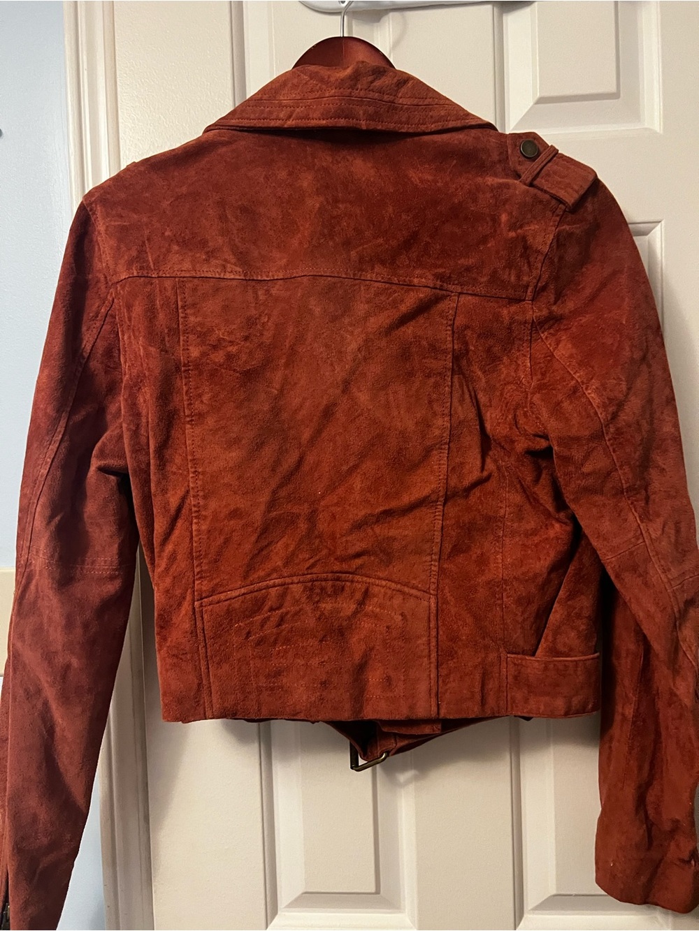 Vigoss Rust Suede Leather Jacket
